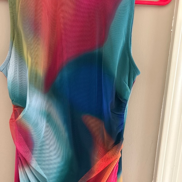 Beautiful Vince Camuto side slit mesh dress - Picture 4 of 7